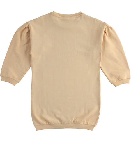 Abito ragazza con stampa - da 8 a 16 anni iDO BEIGE-0951