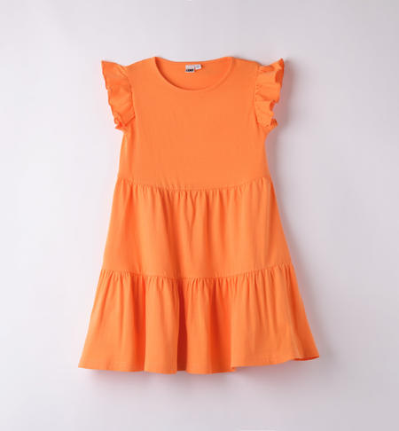 Abito ragazza estivo da 8 a 16 anni iDO ARANCIO-1851