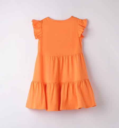 iDO summer dress for girls from 8 to 16 years ARANCIO-1851