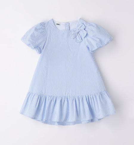 Abito rigato bambina da 9 mesi a 8 anni iDO AZZURRO-3624