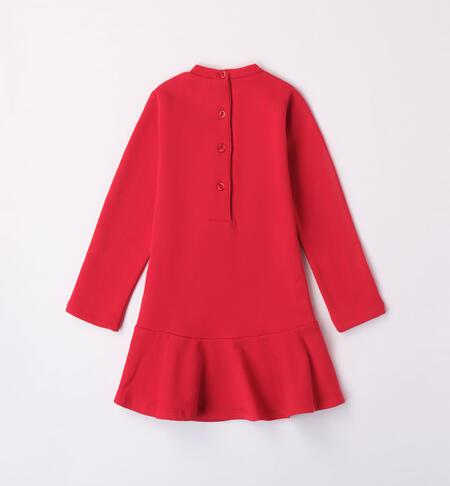 iDO red dress for girls from 9 months to 8 years ROSSO-2253