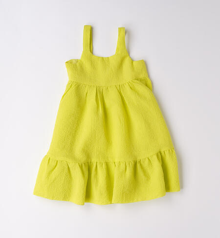 Abito smanicato bambina GREEN ACID-5262