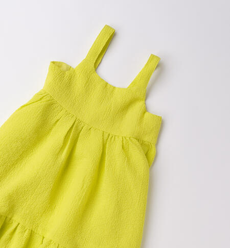 Abito smanicato bambina GREEN ACID-5262