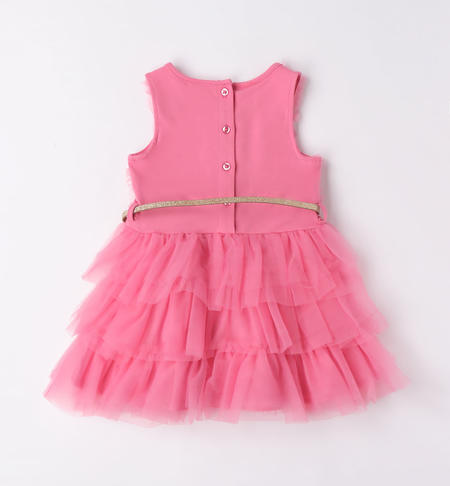 iDO sleeveless tulle dress for girls from 9 months to 8 years ROSA-2424