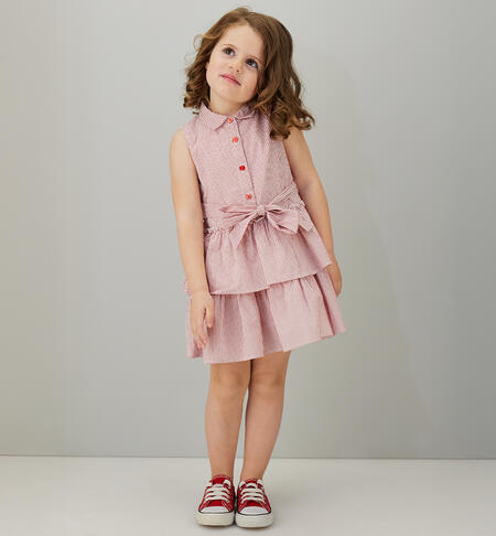 Girls' sleeveless dresses RED
