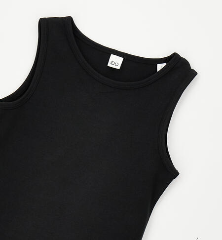 Abito tubino da ragazza NERO-0658