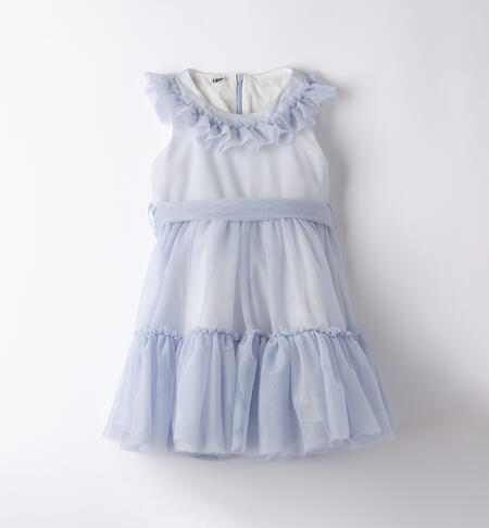 Abito tulle bambina AZZURRO
