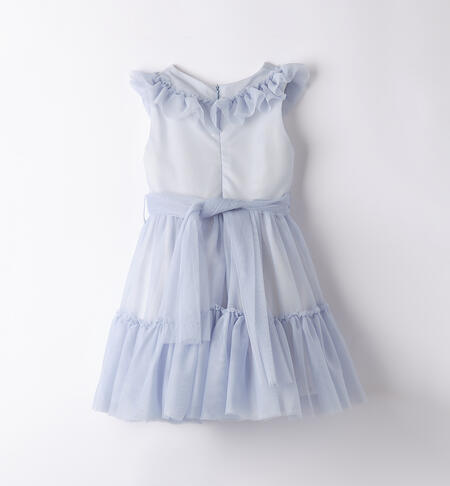 Abito tulle bambina AZZURRO-3811