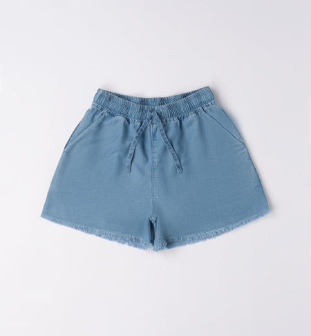 Ampio short ragazza BLU