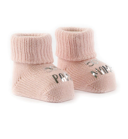 Infant winter slippers from 0 to 18 months iDO ROSA-2512