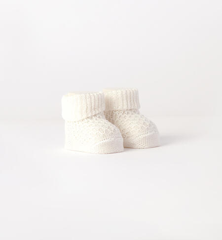 Baby booties WHITE