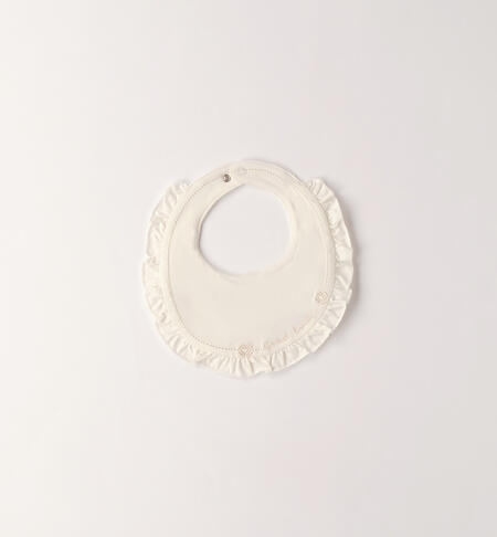 Baby girl bib CREAM