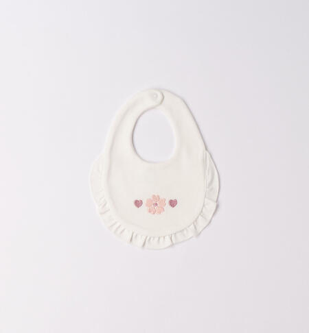 iDO flower bib for baby girl PANNA-0112