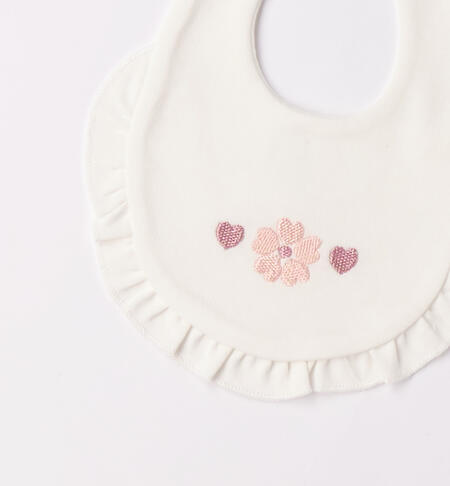 iDO flower bib for baby girl PANNA-0112