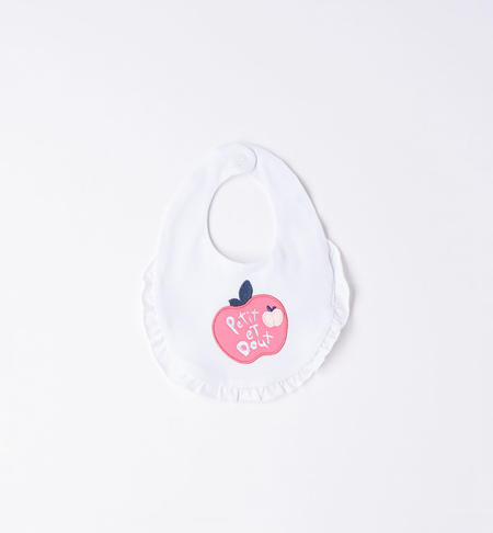iDO bib for baby girl in various patterns from 0 to 24 months CORALLO-2324
