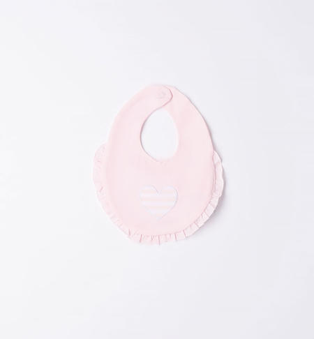 iDO bib for baby girl in various patterns from 0 to 24 months ROSA-2512