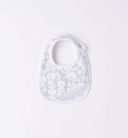 iDO bib for baby boy in various patterns from 0 to 24 months BIANCO-VERDE-6V65