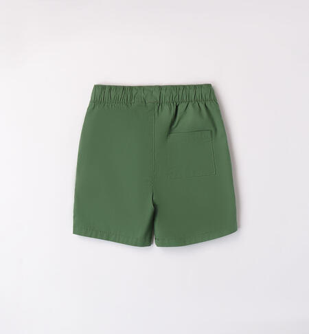 Boys' cotton Bermuda shorts VERDE-4725