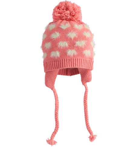 Tricot baby girls hat from 1 to 24 months iDO ROSA-2337
