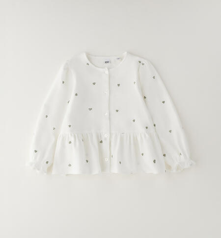 Blusa per bambina PANNA-VERDE-6CGL