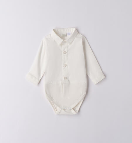Body camicia neonato PANNA