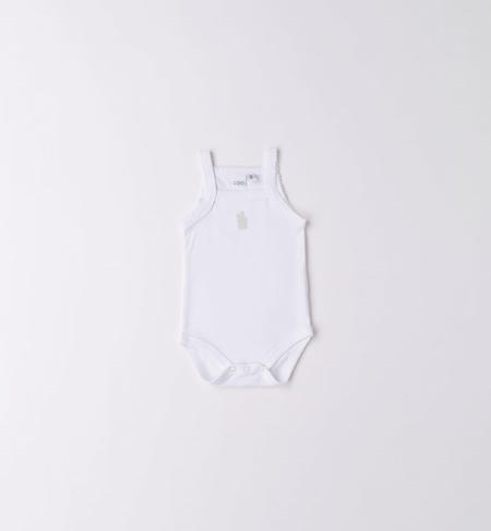 iDO bodysuit for babies from 0 to 30 months BIANCO-0113