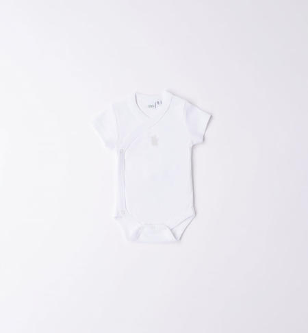 Body manica corta neonati BIANCO
