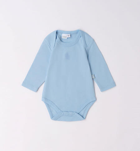 Body manica lunga neonato da 0 a 30 mesi iDO AZZURRO-3872