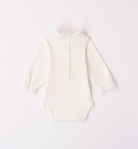 iDO long-sleeved bodysuit for girls from 1 to 24 months PANNA-0112
