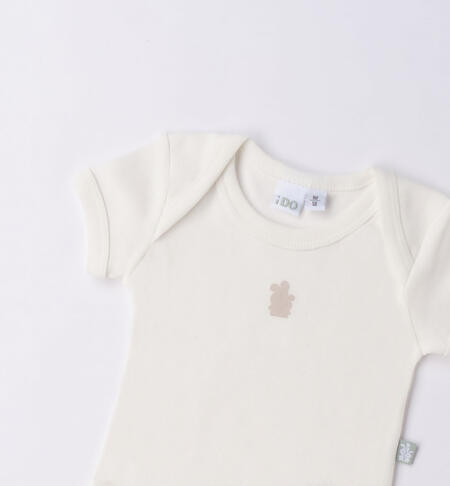 iDO short-sleeved bodysuit for babies from 0 to 30 months PANNA-0112