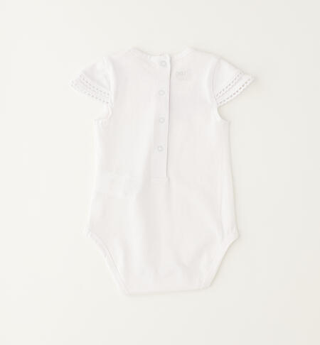 Baby girl bodysuit BIANCO-0113