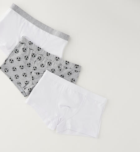 Boxer intimo bambino GRIGIO-NERO-6CFZ