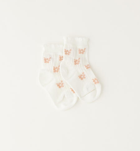 iDO girl's socks CREAM