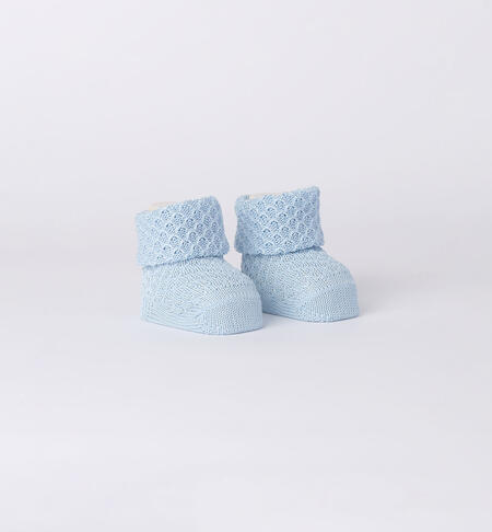 Baby boy socks in 100% cotton LIGHT BLUE
