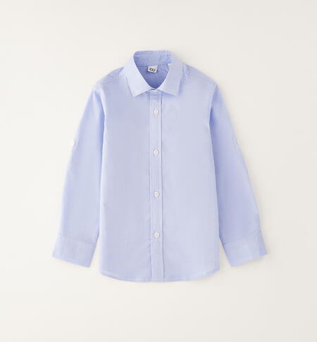 Camicia 100% cotone bambino AZZURRO