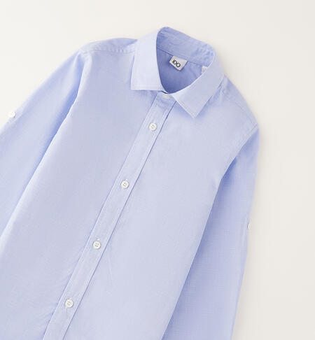 Camicia 100% cotone bambino AZZURRO-3811