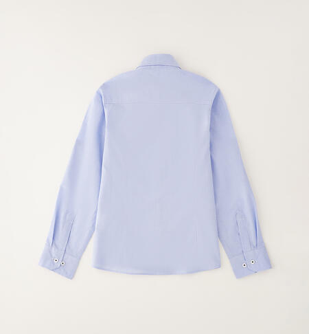 Camicia 100% cotone ragazzo AZZURRO-3811