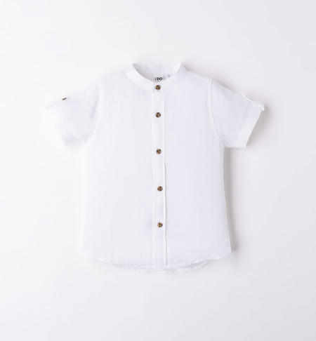 Boy's short-sleeved shirt WHITE