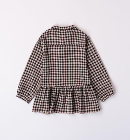 Camicia a quadri bambina da 9 mesi a 8 anni iDO ROSA CHIARO-2617