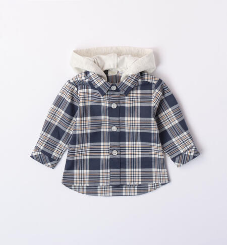 iDO shirt with hood for boys from 1 to 24 months BLU-3656