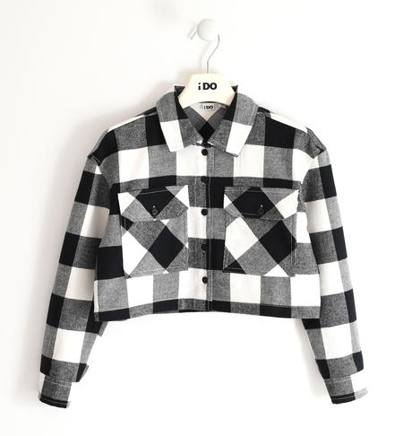 Girl¿s checked shirt from 8 to 16 years old iDO NERO-0658