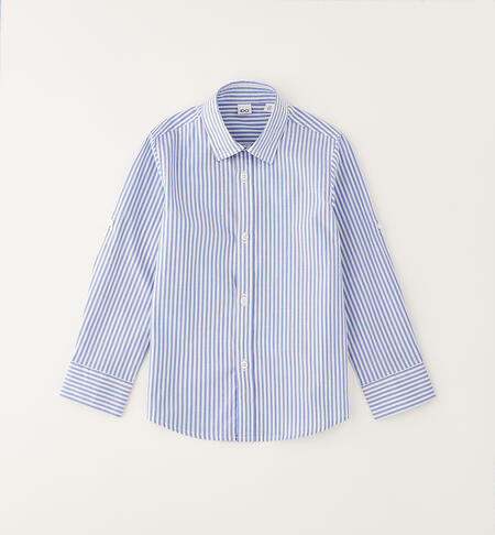 Camicia a righe bambino BLU