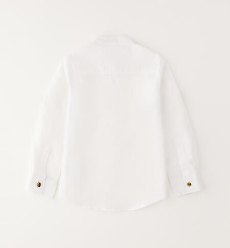 Camicia alla coreana bambino BIANCO-0113