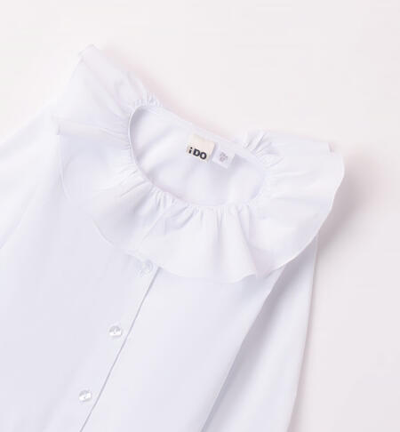 iDO elegant shirt for girls aged 9 months to 8 years BIANCO-0113