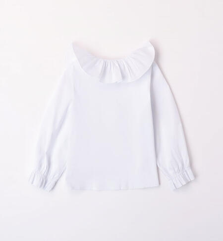 iDO elegant shirt for girls aged 9 months to 8 years BIANCO-0113