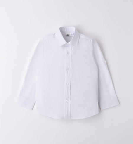 iDO shirt for boys from 9 months to 8 years BIANCO-0113
