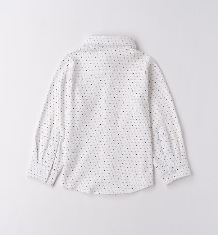 Camicia bambino elegante BIANCO-BLU-6BTX