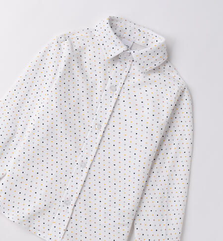 Camicia bambino elegante BIANCO-BLU-6BTX