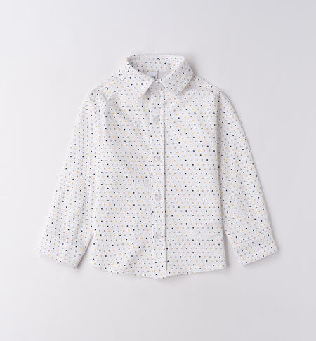 Camicia bambino elegante BIANCO-BLU-6BTX