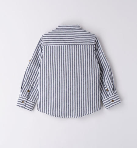 Camicia bambino rigata da 9 mesi a 8 anni iDO NAVY-3854